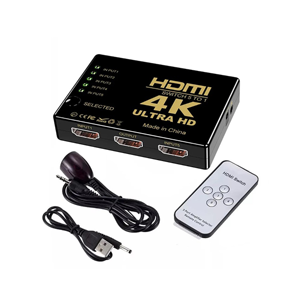 Nivatech NTC-5001 5 Port 4K Uhd Kumandalı Hdmi Switch