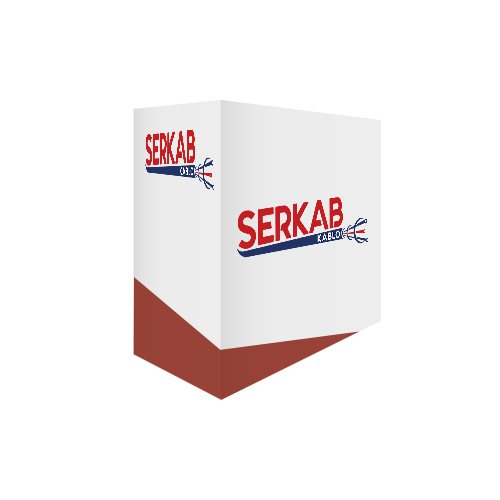 Serkab SRB-CCACAT6PVC 23 AWG 0.57mm U/UTP CAT6 305Mt Gri Network Kablosu