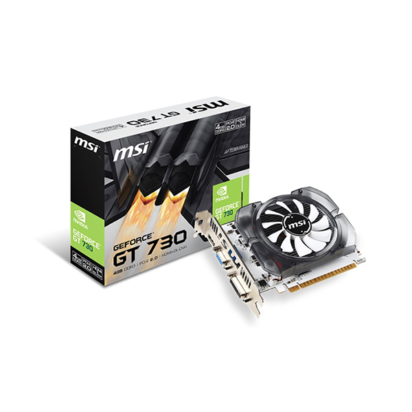 Msı N730-4GD3V2 GT730 4Gb Ddr3 128b Dx12 Pcıe 3.0 Vga/Dvı/Hdmı