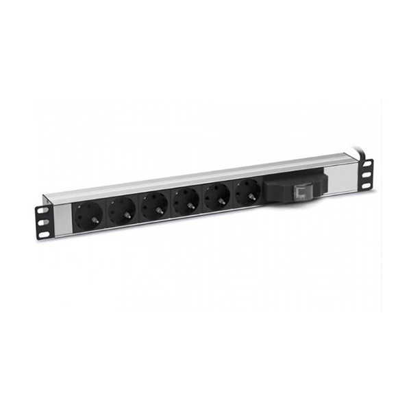 Xetef 6 lı Sigortalı Otomatlı Aliminyum 19 inch Grup Priz