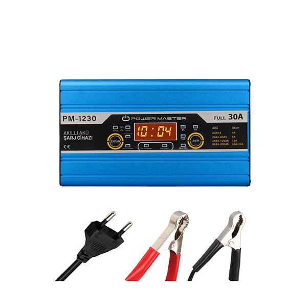 Powermaster PM-1230 12V Max 30A Akü Şarj Cihazı