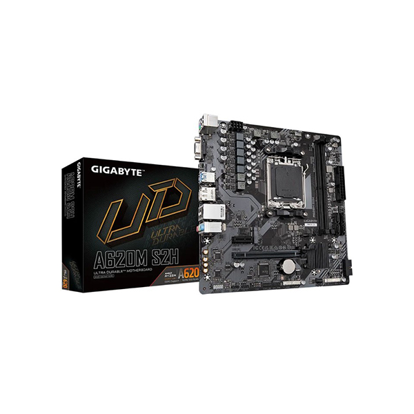 Gigabyte A620M-S2H AM5 DDR5 Ses GLAN DP/HDMI/VGA SATA3 USB3.2 mATX