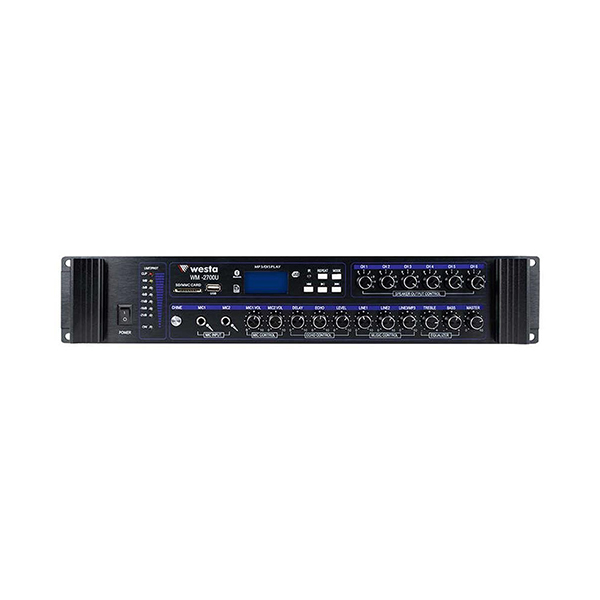 Westa WM-2700U 700 Watt Usb/Sd/Bluetooth 6 Bölgeli Hat Trafolu Amfi