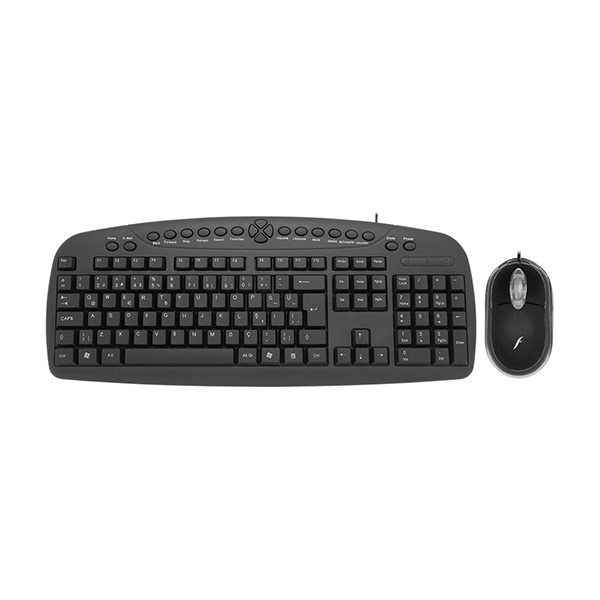 Frisby FK-146QU Kablolu Q USB Ofis Klavye Mouse Set Siyah