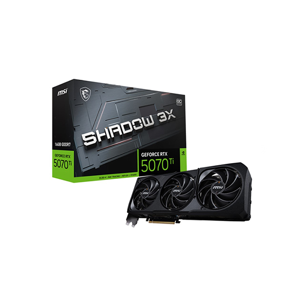 MSI RTX5070TI 16GB GDDR7 256BIT 3xDP/HDMI(GEFORCE RTX 5070Tİ 16G SHADOW 3X OC)