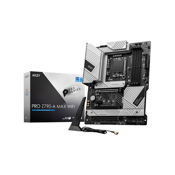 Msi Pro Z790-A MAX Wifi 1700P DDR5 7800(OC) Gen5 M.2 Wifi7 GLan DP/HDMI Sata3 USB3.2 ATX