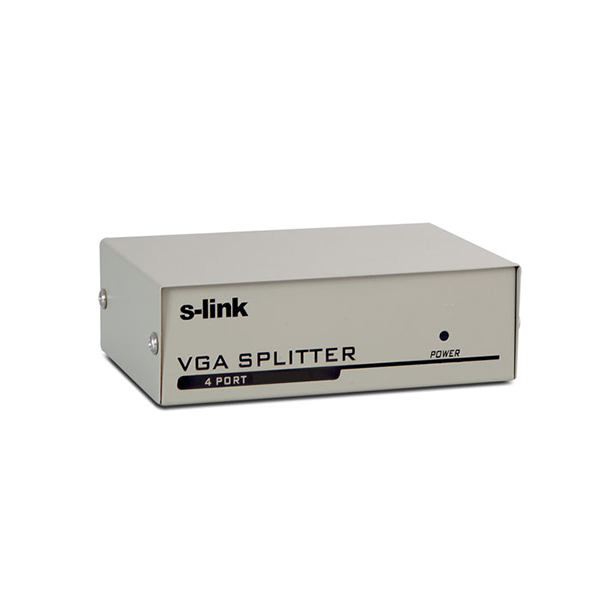 S-link SL-2504 4 VGA 250Mhz Monitör Splitter