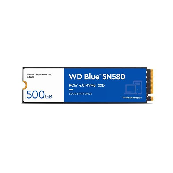 WD Blue SN580 500Gb M.2 NVMe Ssd WDS500G3B0E 4000/3600MB/s