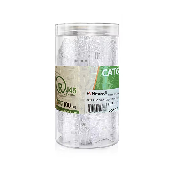 Nivatech NTC-694 RJ45 CAT6 Konnektör 100 Adet Çapraz