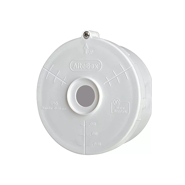 AlteBox AB-7006B Click 120mm Döner Kapaklı Beyaz Kamera Buatı