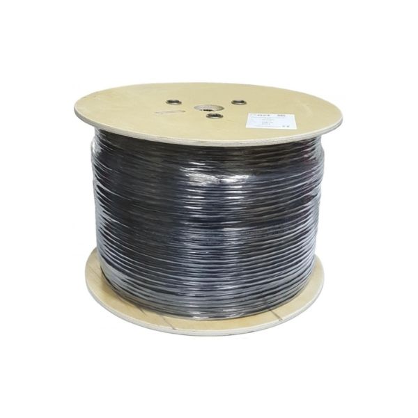 Ager AC-600-5-OD Cat6 23AWG 500Mt Siyah Dış Ortam Network Kablosu %100 Bakır