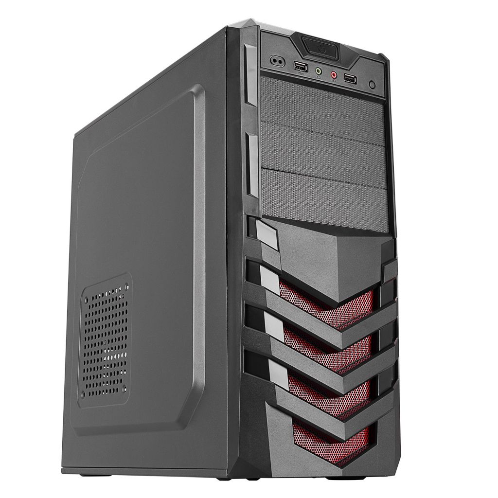 Everest 720R Peak 250W Siyah/Kırmızı Mesh Metal Panel Atx Midi Tower PC Kasası