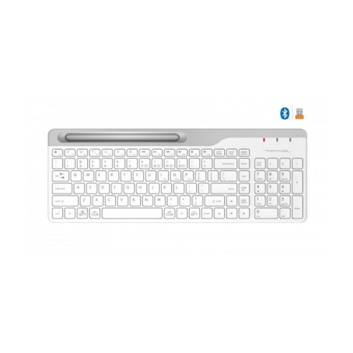 A4 Tech FBK25 Bluetooth  Q  Multimedya Klavye Beyaz