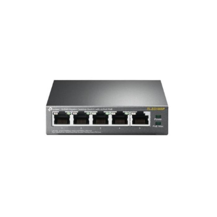 Tp-Link TL-SG1005P 10/100/1000Mbps 5 Port Poe Switch Çelik Kasa