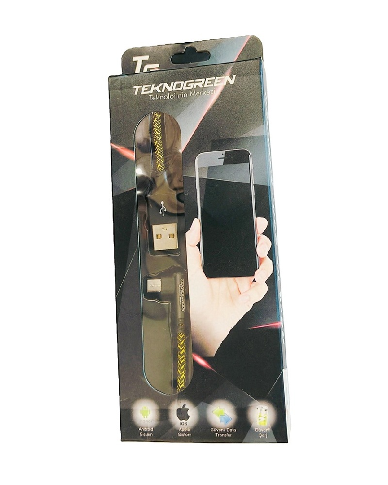 TeknoGreen TKU-C303 1 Mt Usb to L Micro Usb Kablo