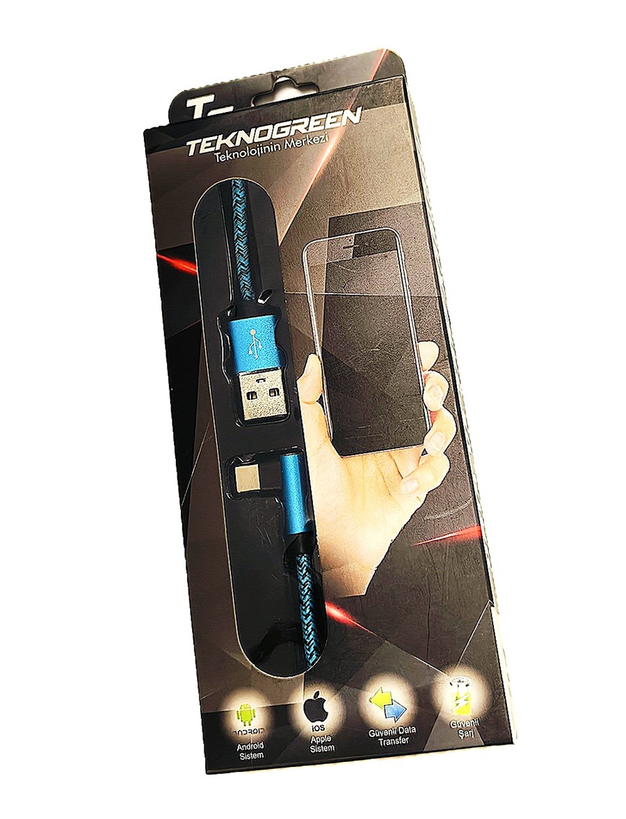 TeknoGreen TKU-C301 1m Usb to L Type C Şarj Kablo