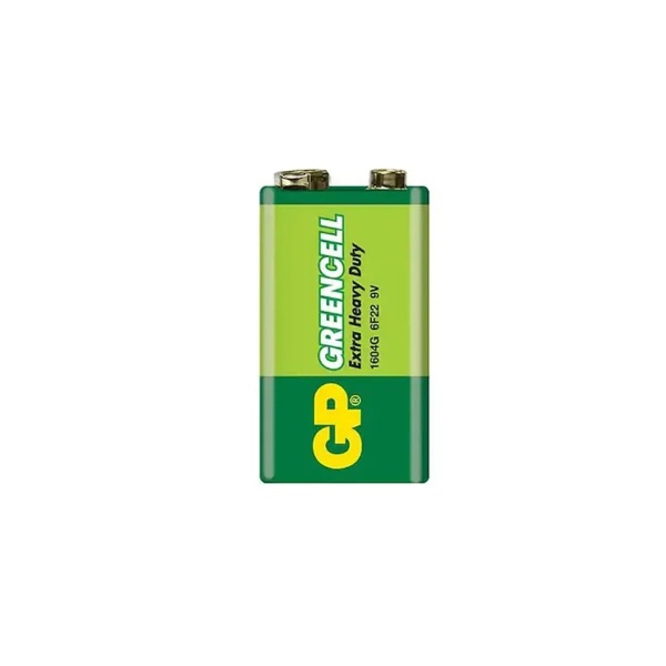 GP Greencell 9 Volt Çinko Yassı Pil 1604 Glf 6f22