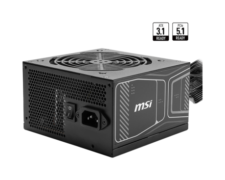 Msi Mag A850GN 850W Pcie5 80+Gold 12cm Fan Power Supply