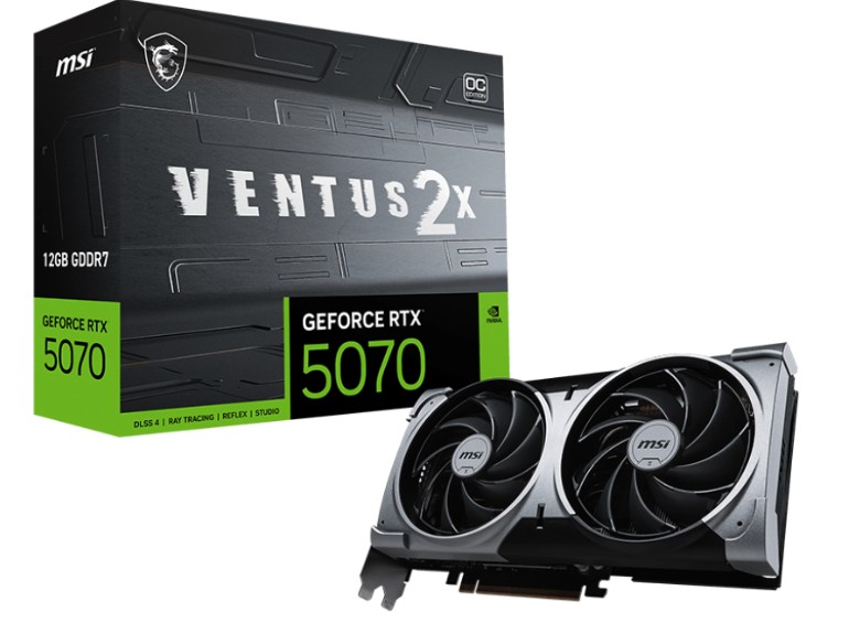 Msı Geforce RTX5070 12Gb Ventus 2X OC Gddr7 192bıt (3xDP/HDMI)