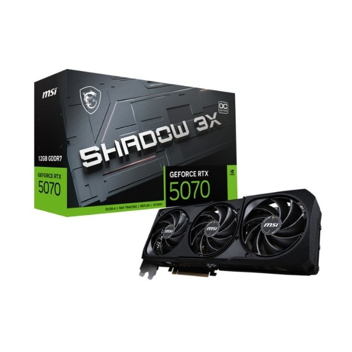 Msı Geforce RTX5070 12Gb Shadow 3x Oc Gddr7 192bıt (3xdp/Hdmı)