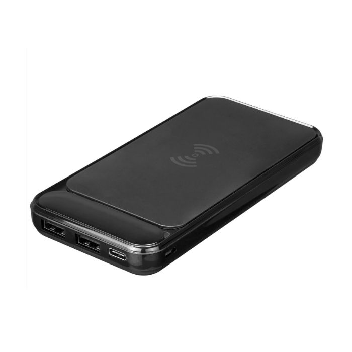 S-link IP-217W 10000mAh Powerbank 2 Usb Port Siyah Kablosuz LCD Ekranlı Taşınabilir Pil Şarj Cihazı