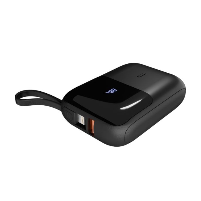 S-link P109M 10000mAh PD20W+QC18W+HSC22.5W LCD Taşınabilir Pil Şarj Cihazı Siyah Powerbank