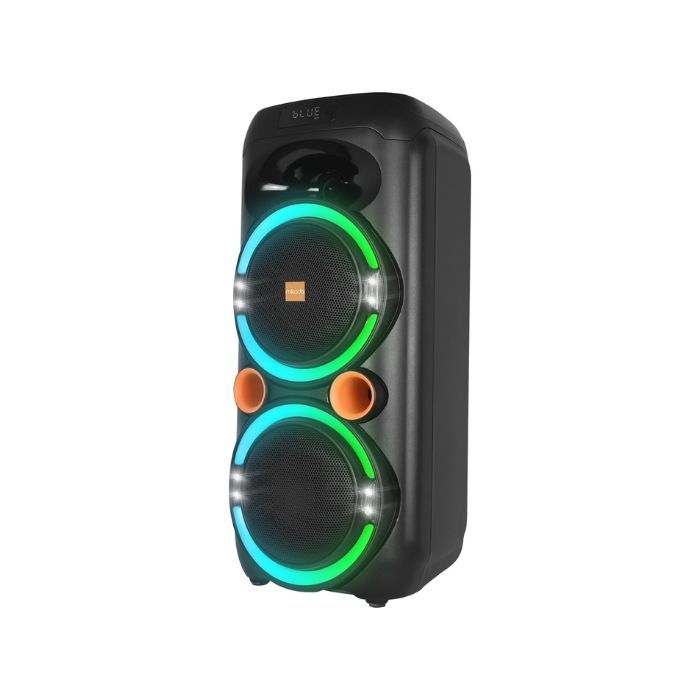 Mikado MD-79KP 30W Işıklı Siyah 1 UHF UV Mikrofonlu USB/BT/TF/TWS/AUX 2 Mik Girişli Type-C Şarjlı Toplantı-Parti Hoparlörü