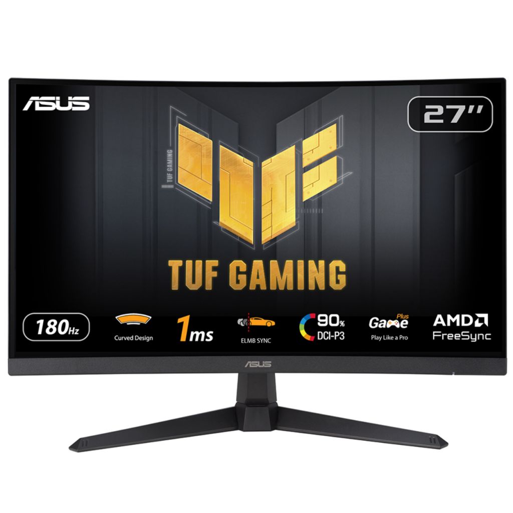 Asus 27 Tuf Gamıng VG27VQ3B 1920x1080 1MS 180Hz Dp/Hdmı Vesa Curved