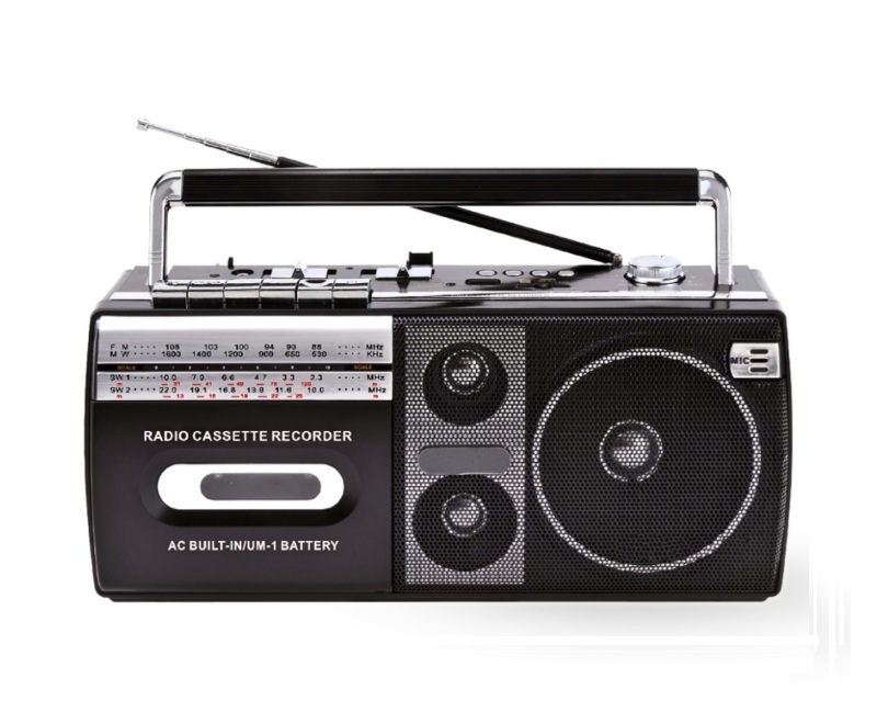 Sprange SR-28W Bt/Usb/Sd/Am/Fm/Sw/ Kaset Çalar Radyo Siyah