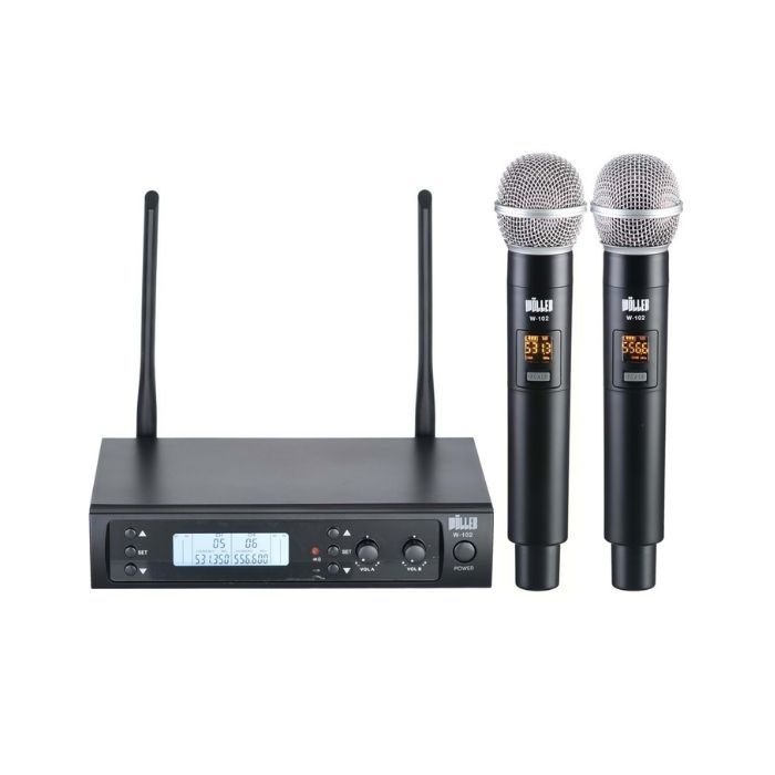 Wöller W-102 2 Kanal El Mikrofonlu Telsiz Mikrofon Seti