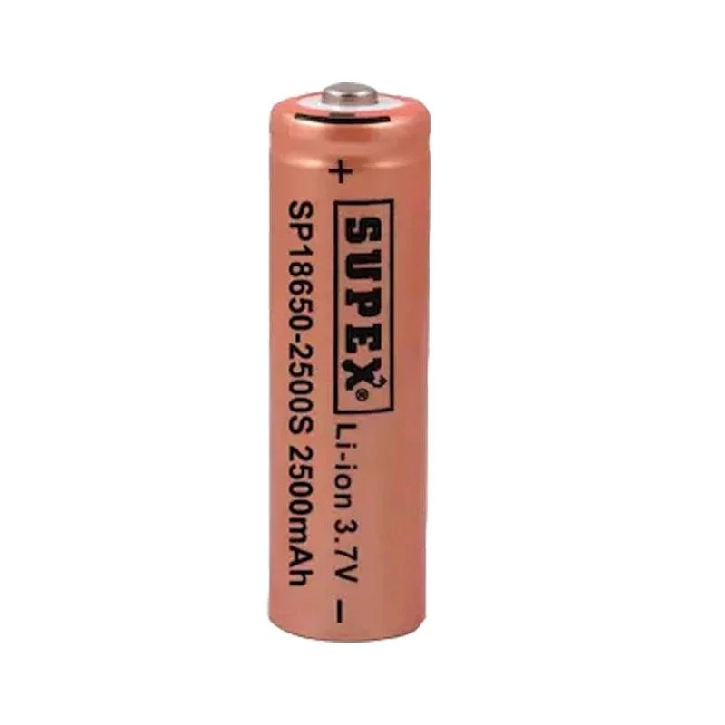 Supex (Gp) 3.7V 2500 mAh 18650 Başlıklı Şarjlı Li-ion Pil