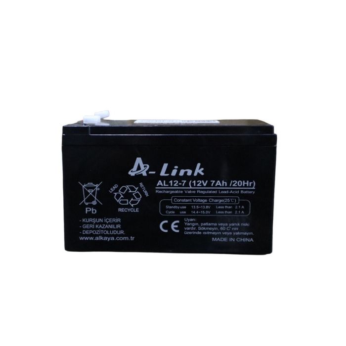 A-Link 12V 7Ah Bakımsız Kuru Akü (K.10)
