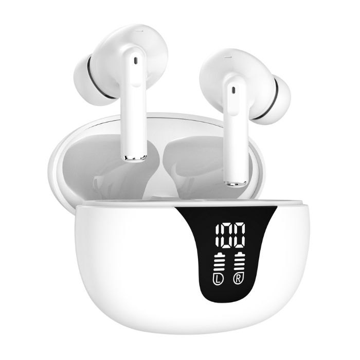 S-link AirLite X-4 Beyaz 4 Mikrofonlu ENC + ANC Bluetooth V5.4 TWS Gerçek Kablosuz Kulaklık