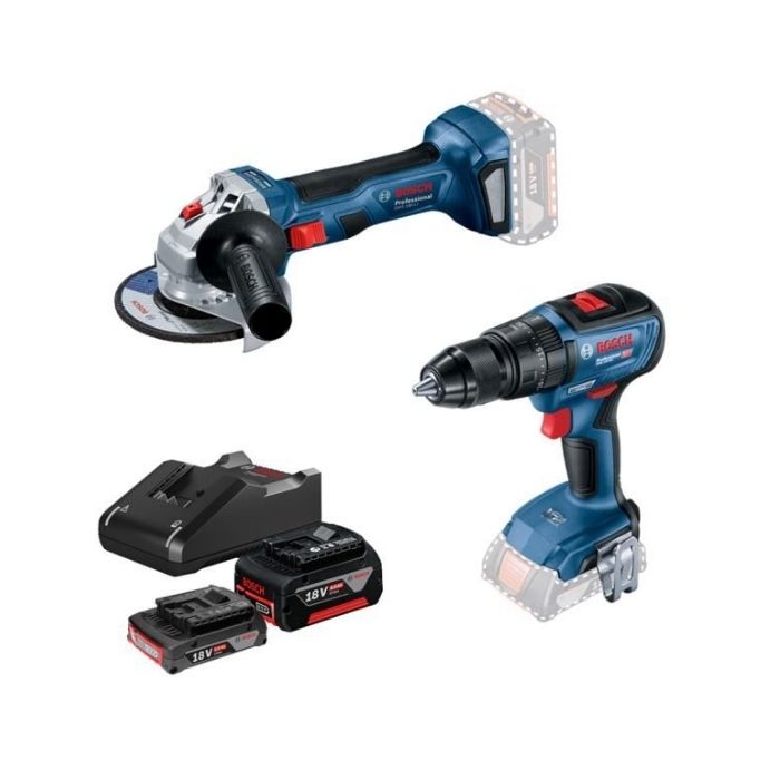 Bosch GWS 180-LI+GSB 180-LI 18V-50 Akülü Taşlama ve Matkap Seti 0615990M8S