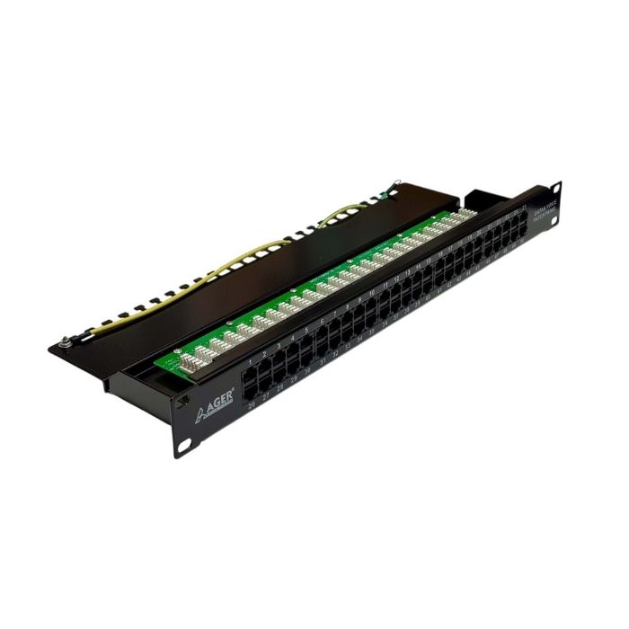 AGER ACPP3-350-1B 1U 50 port RJ45-8P4C Siyah 3ISDN Patch Panel