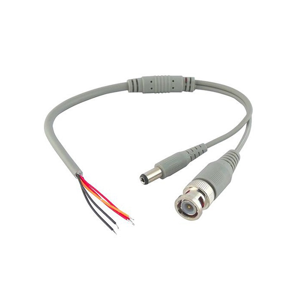 Xetef BNC-01 BNC+DC 5.5 x 2.1mm 30cm DC Kablo Siyah