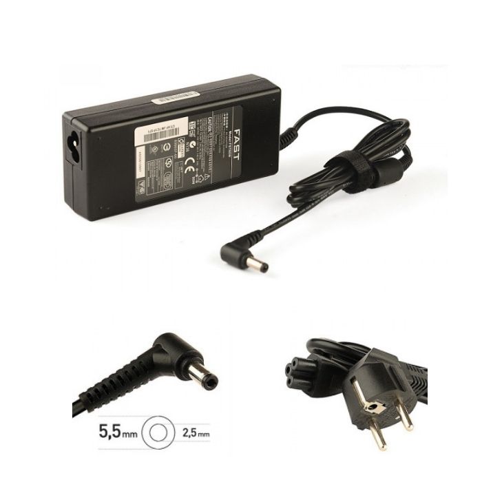 Fast 60 Watt 24V 2.5A 5.5 X 2.5 mm. Plastik Kasa Adaptör