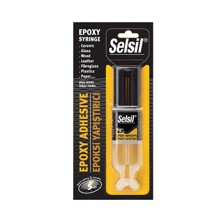 Selsil Hızlı Epoxy Yapıştırıcı 28 gr. 5dk./250kg. cm.